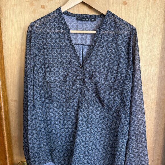 Metaphor sheer patterned blouse - Picture 1 of 8